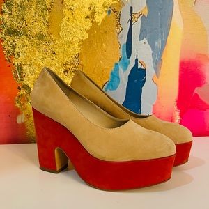 Loeffler Randall platforms 6 1/2